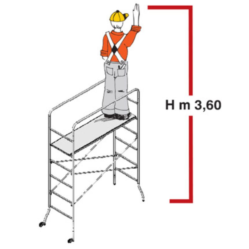 Altezza Ponteggio MARCHETTI SUPER TRIO 20073