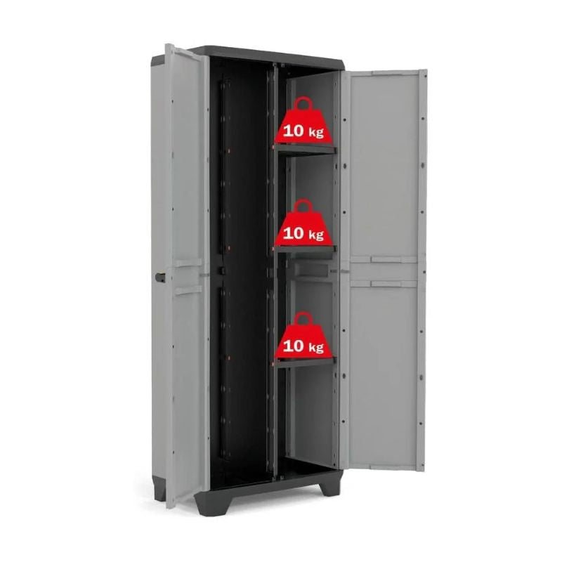 Armadio Portascope in Resina Stilo 68x39x173 cm