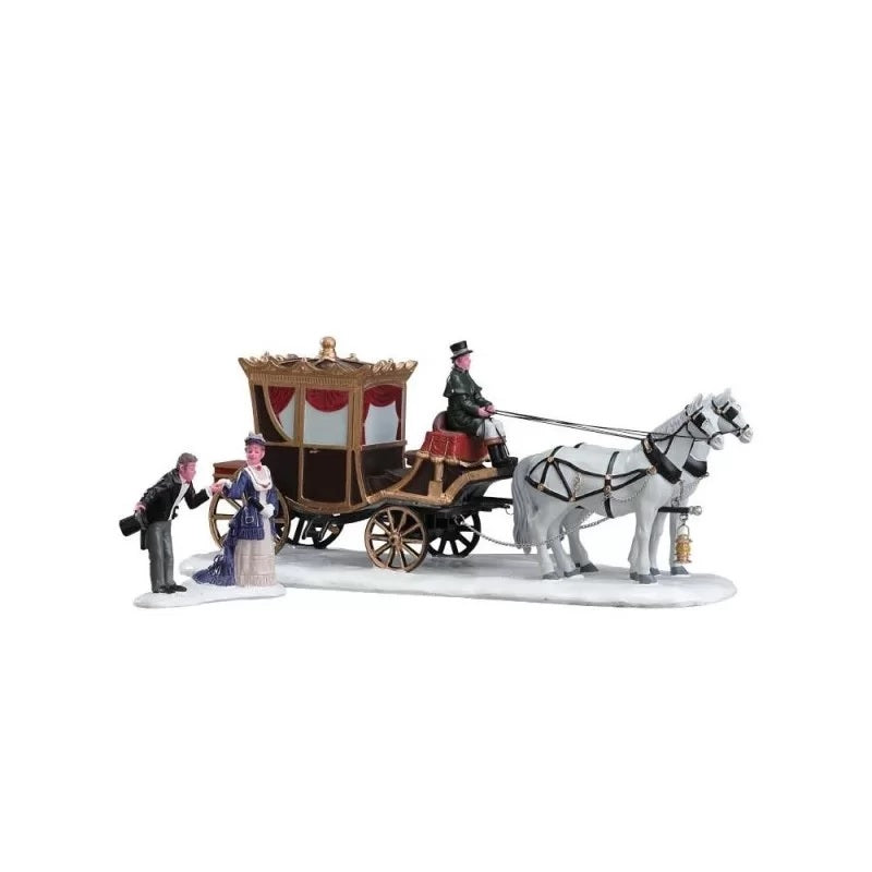 Arrivo della duchessa in carrozza Lemax