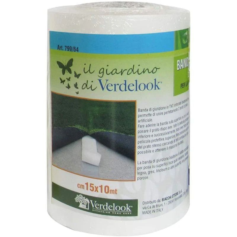 Banda di Giunzione Biadesiva per Prato Sintetico 15x10 m