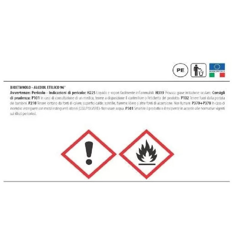 Bioetanolo Xone Avvertenze