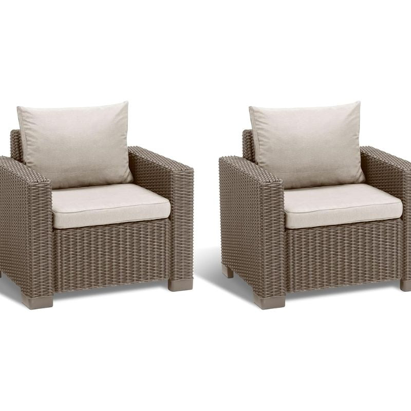 Coppia Poltrone California KETER con Cuscini
