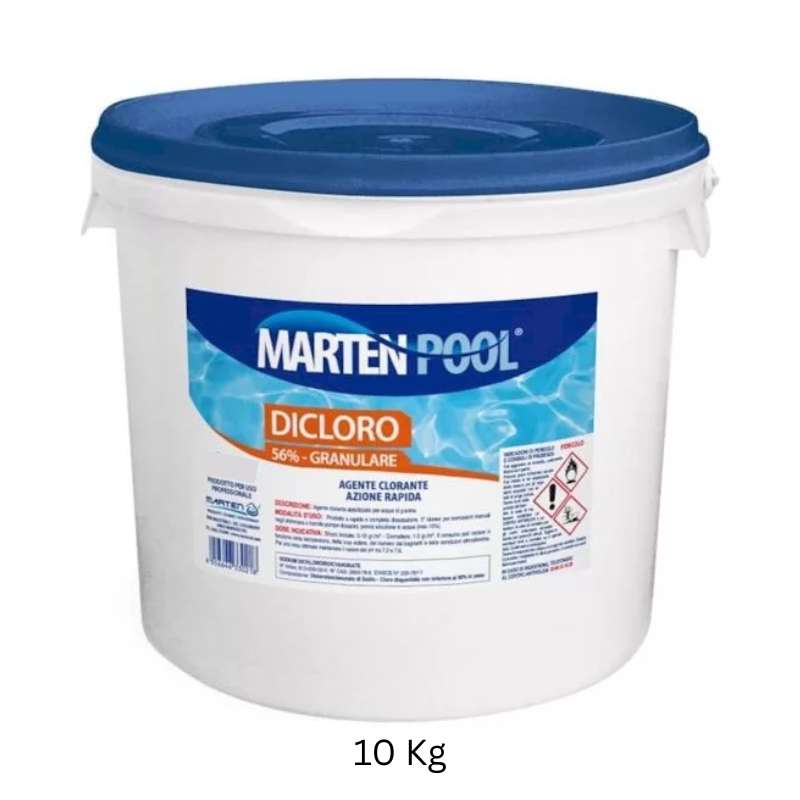 Dicloro Granulare 56% 10 Kg, Cloro Shock | MARTEN POOL