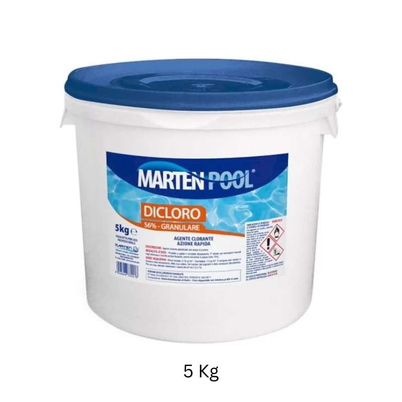 Dicloro Granulare 56% 5 Kg, Cloro Shock | MARTEN POOL