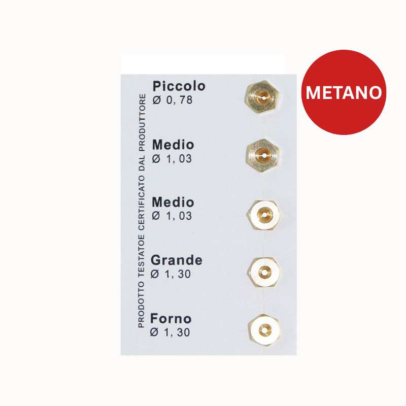 Kit 5 Ugelli METANO 6mm Per Fornelli