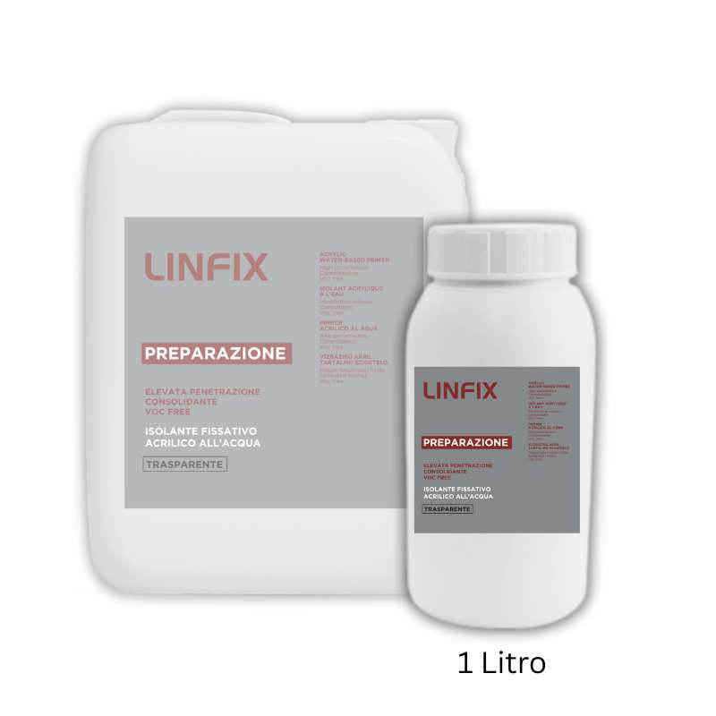 LINFIX Linvea - Isolante Fissativo Acrilico all'Acqua , 1 Lt