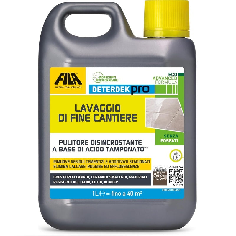 Fila Detertek Pro Lavaggio Di Fine Cantiere