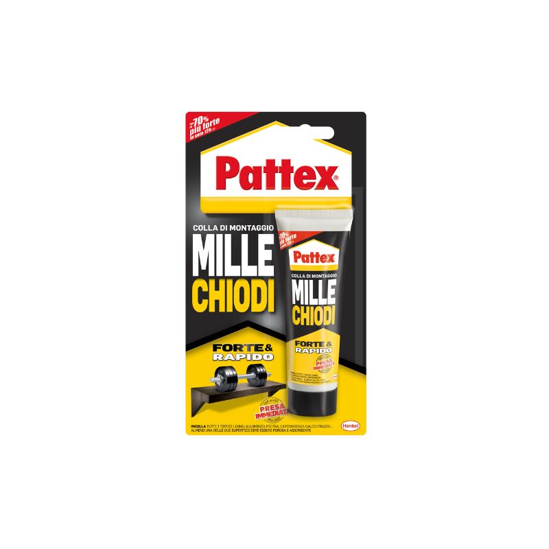 Pattex Millechiodi Forte & Rapido 100g Adesivo di Montaggio