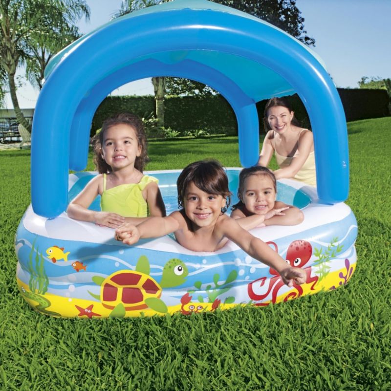 Piscina Gonfiabile Pesci Tropicali con Parasole e Fondo Morbido - Bestway 52192
