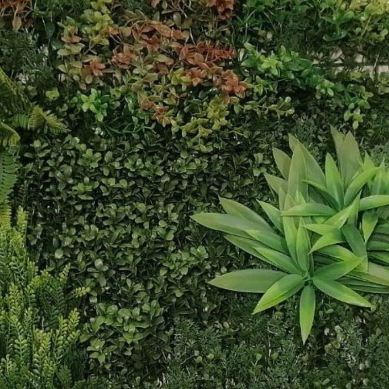 Siepe Artificiale 3D 100x100 cm Spring per Esterni