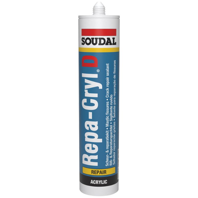 Sigillante Verniciabile Esterno e Interno Acrilico, Repa-cryl D Soudal