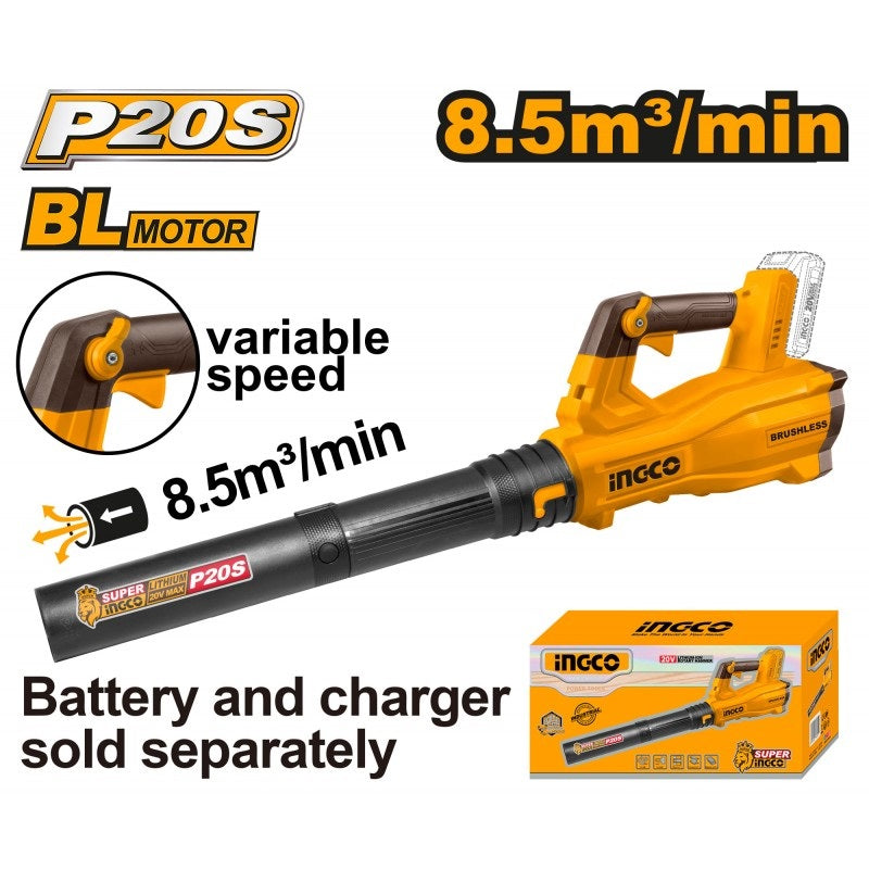 Soffiatore a Batteria Brushless NUDO INGCO CABLI20428