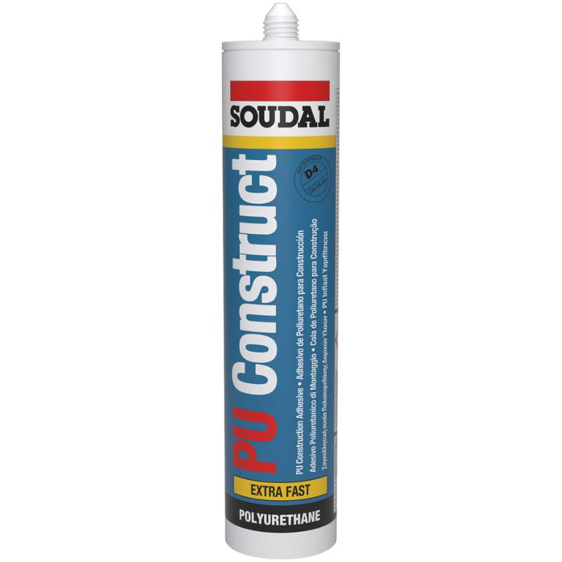 Soudal PU Construct Extra Fast, Adesivo Poliuretanico