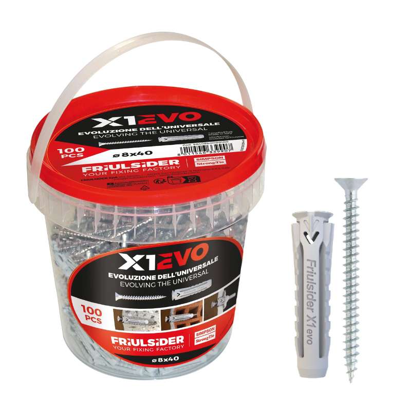 Tassello 8x40 Secchio 100PZ X1 EVO Friulsider