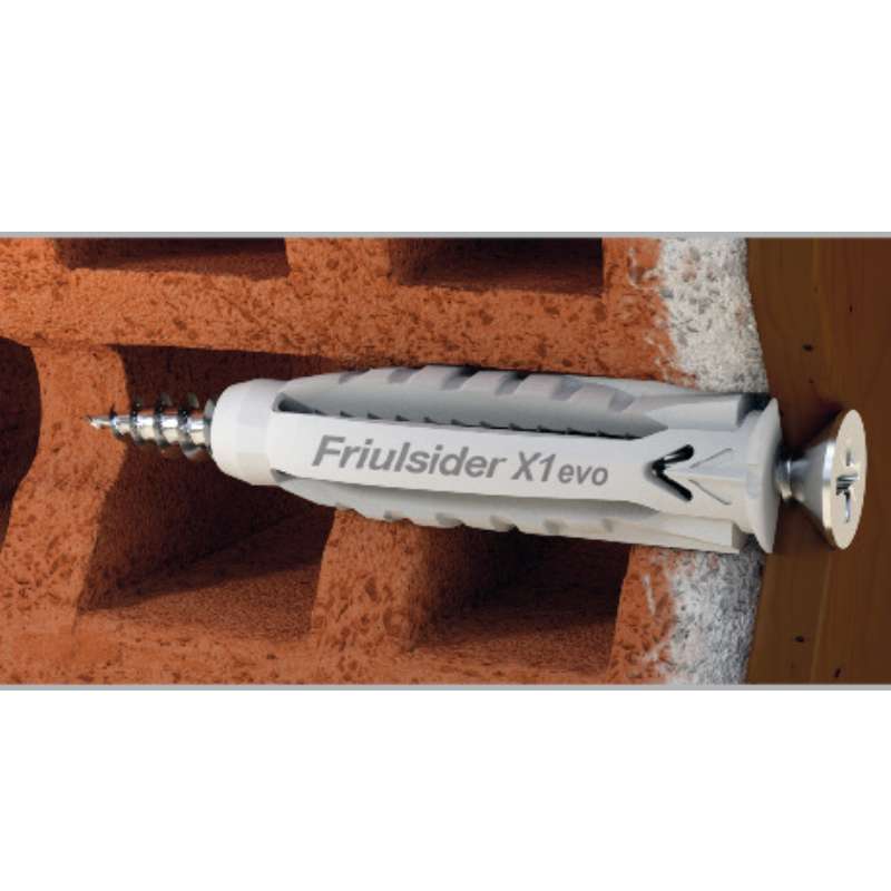 X1 EVO Friulsider Fissaggio su Mattone Forato