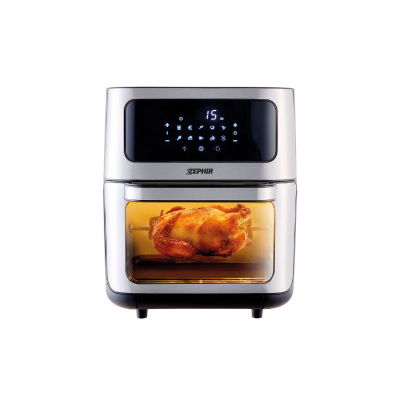 Zephir Friggitrice ad Aria 12L Multicottura 1800W Digitale con Girarrosto - ZHC121N