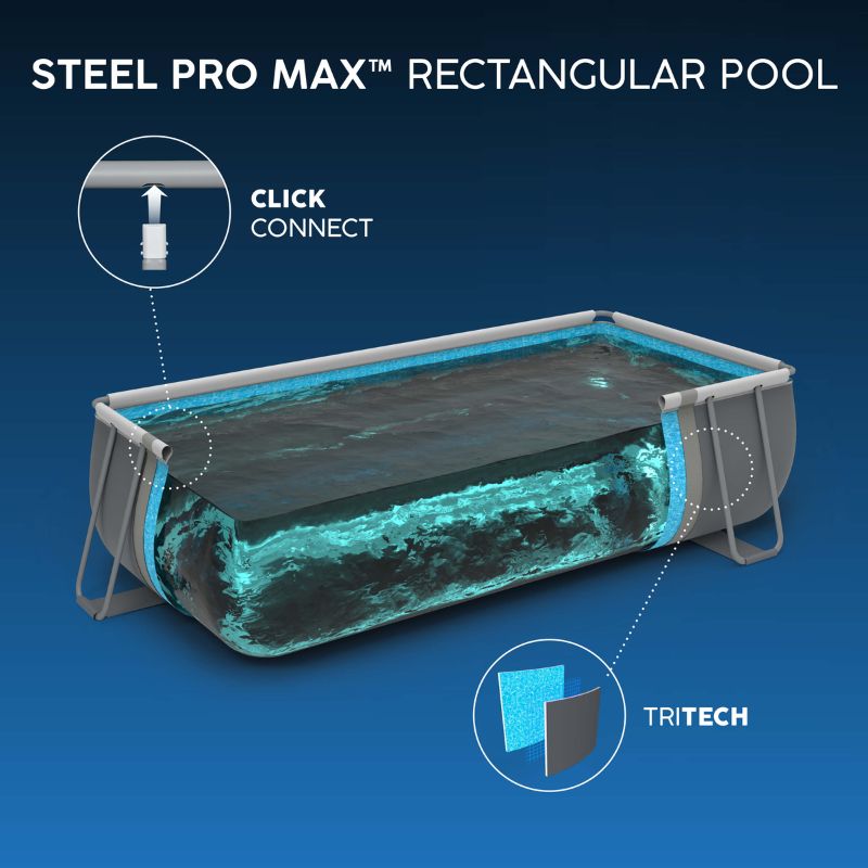 Piscina Rettangolare 404x201x100 cm Bestway Steel Pro MAX 56441