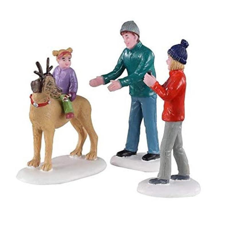 Lemax 02923 Famiglia Con Renna