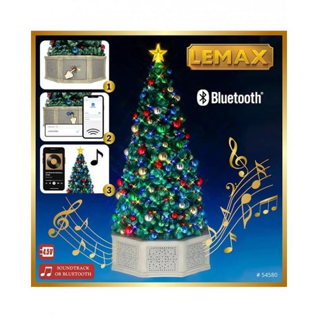 Albero di Natale Musicale Multicolor con Bluetooth | Lemax 54580