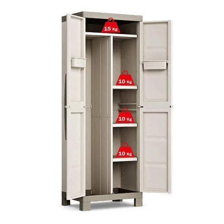 Armadio Portascope da Esterno Beige