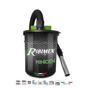 Aspiracenere Elettrico 800W 10LT Ribimex Minicen 