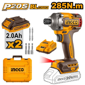 Avvitatore a Impulsi INGCO Brushless 20V 285Nm