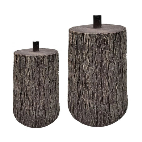 Base Tronco Realistica per Albero di Natale - Finitura Corteccia