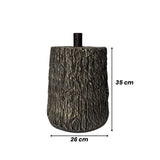 Base Tronco Realistica per Albero di Natale - Finitura Corteccia H35 cm