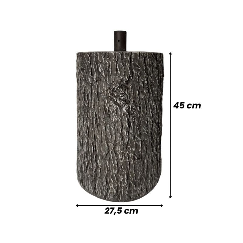 Base Tronco Realistica per Albero di Natale - Finitura Corteccia H45cm