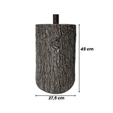 Base Tronco Realistica per Albero di Natale - Finitura Corteccia H45cm