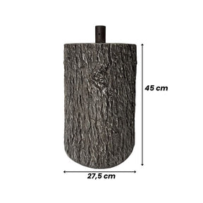 Base Tronco Realistica per Albero di Natale - Finitura Corteccia H45cm