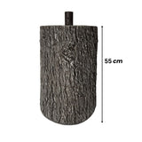 Base Tronco Realistica per Albero di Natale - Finitura Corteccia H55cm