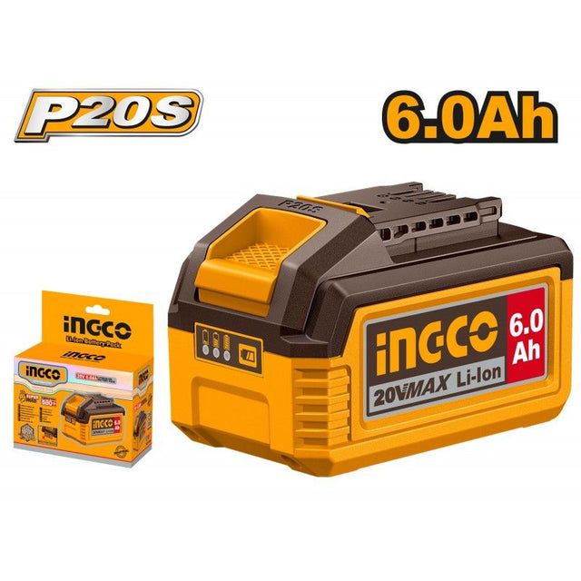 Batteria INGCO 20V 6.0Ah Alta Capatà P20S - FBLI2060