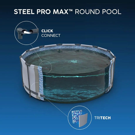 Bestway Steel Pro Max 457x122 cm – Piscina Fuori Terra Rotonda 56438