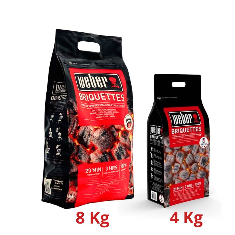 Weber Briquettes For Barbecue 4 and 8 Kg