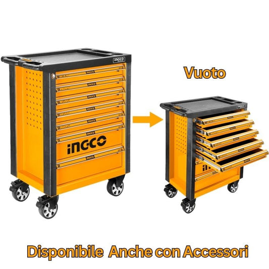 Carrello Porta Attrezzi 7 Cassetti HDTC01072 Ingco