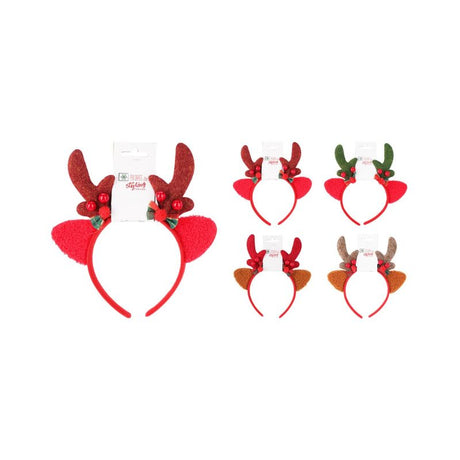 Cerchietto Natalizio con Corna di Renna