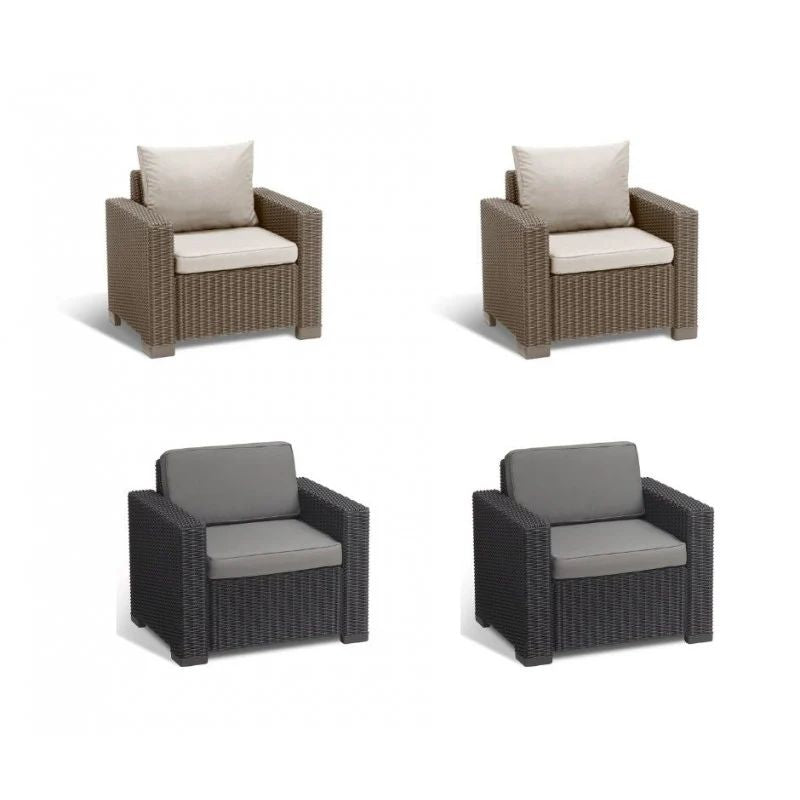 Coppia Poltrone California KETER con Cuscini