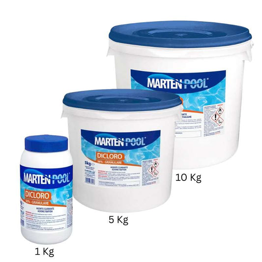 Dicloro Granulare 56% MARTEN POOL - Cloro Shock