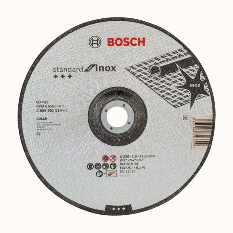 Disco da Taglio Inox Bosch 230x1.9 mm