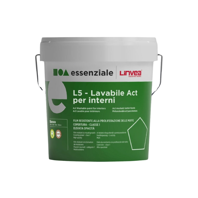 L5 ESSENZIALE 14 Lt Pittura Antimuffa Lavabile Act