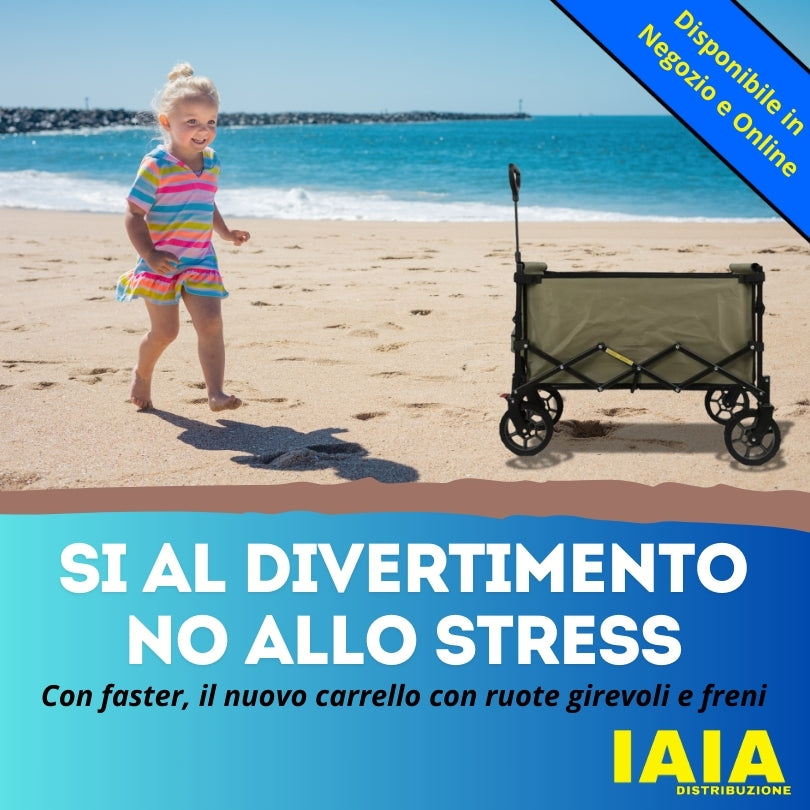 Carrello Da Spiaggia Con Ruote Pieghevole Faster