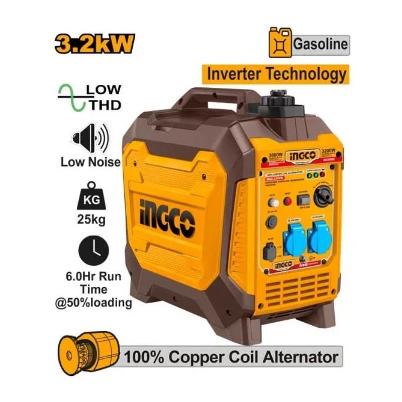 Generatore Inverter a Benzina da 3.2kW - INGCO GEI35006