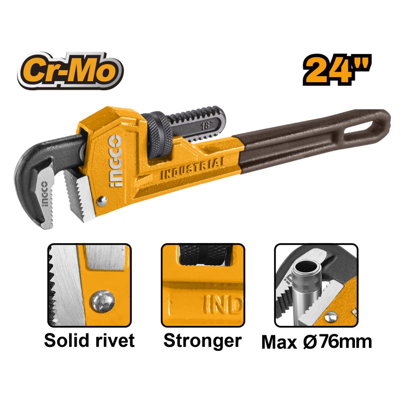 INGCO American Pipe Wrench - Various Sizes