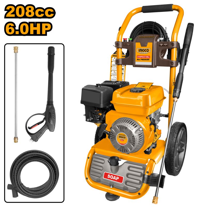 Idropulitrice a Benzina Ingco GHPW2003E 214 Bar 