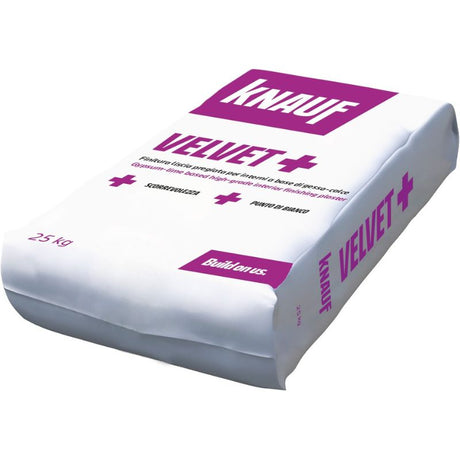 KNAUF Velvet+ Finitura a Specchio Bio e Antimuffa Naturale 25 kg