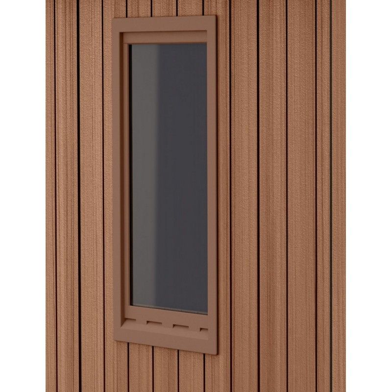 Keter Darwin 4x6 Wood – Casetta da Giardino in Resina con Effetto Legno