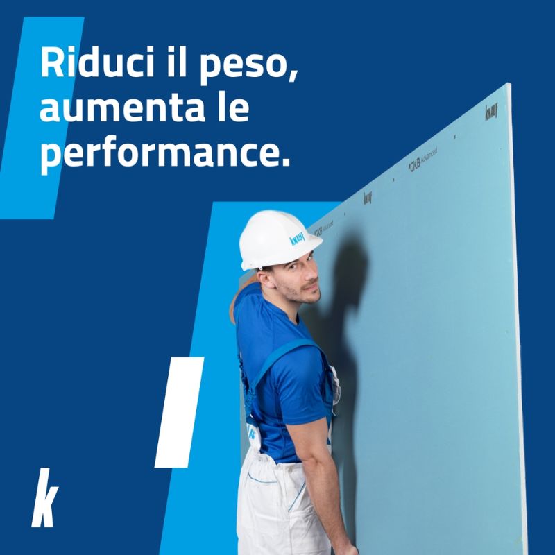Knauf Lastra GKB Advanced 12,5mm - Cartongesso Leggero
