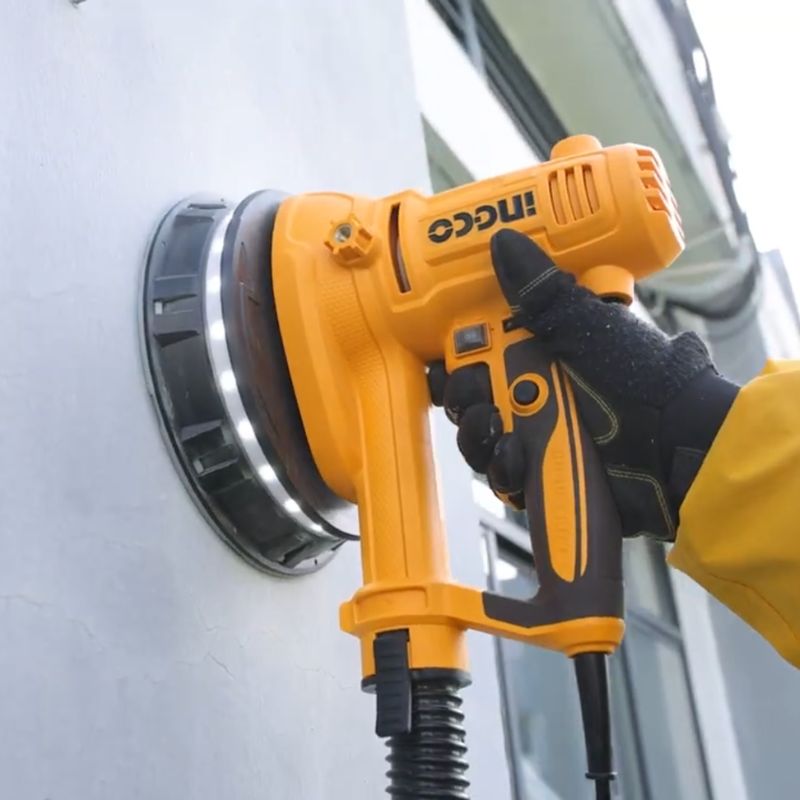 Levigatrice Cartongesso 180mm 850W con Luce LED - INGCO DWS10508E