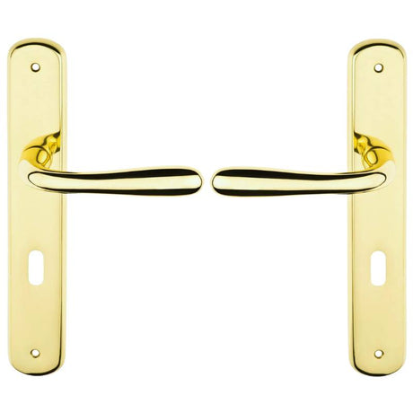 Maniglia Amalfi Con Placca Yale 70mm OLV
